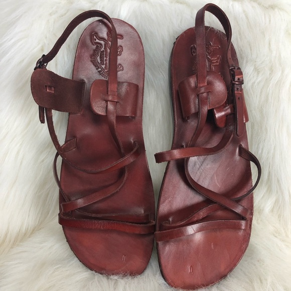 Holy Land Market camel leather sandals. Size 50/13 - Picture 2 of 6